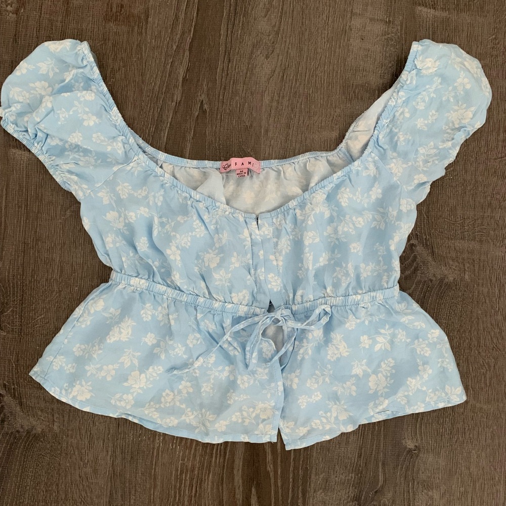 Fame Blue Floral top